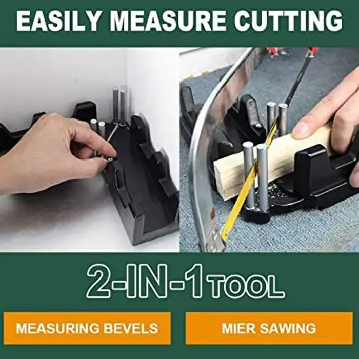 Outil de coupe de mesure d'angle d'onglet 2 en 1