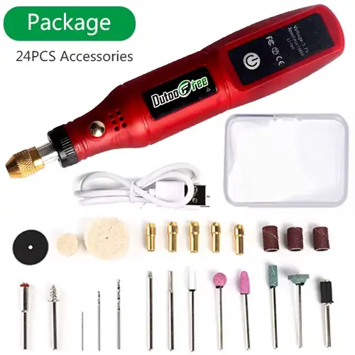 Kit d'outils rotatifs sans fil USB, stylo de gravure sur bois, bricolage pour bijoux, métal et verre