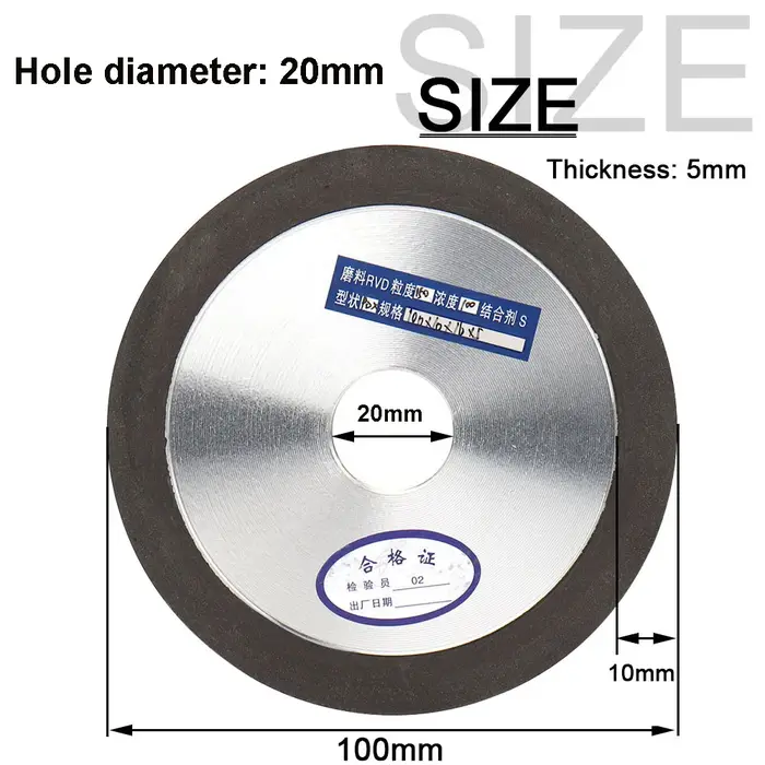 100mm/125mm/150mm diamant noir sable meule résine liaison tungstène acier fraise outil affûteuse meuleuse
