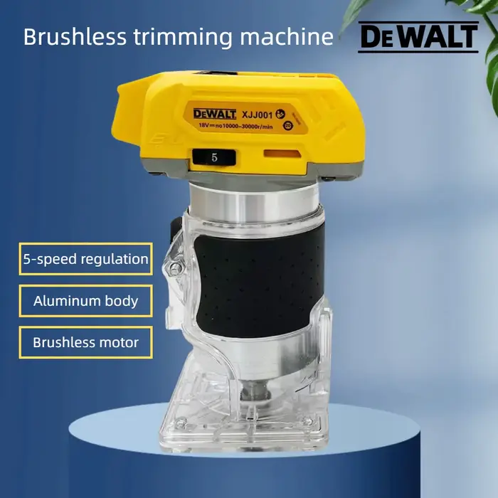 Routeur à bois sans fil Dewalt 33000 tr/min : un outil polyvalent conçu pour le rainurage