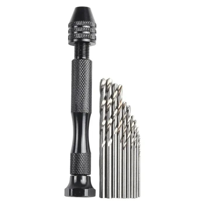 Micro foret hélicoïdal manuel en alliage d'aluminium pour l'artisanat de bijoux, mini outil de calcul, propositions d'outils de travail, outil lointain
