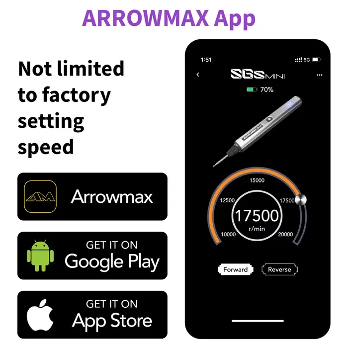 ARROWMAX outils rotatifs stylo de gravure électrique polissage Mini broyeur pour l'artisanat sculpte