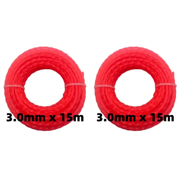 3.0mm * 15m tonte en Nylon coupe gazon corde débroussailleuse ligne de coupe fil de coupe tondeuse à