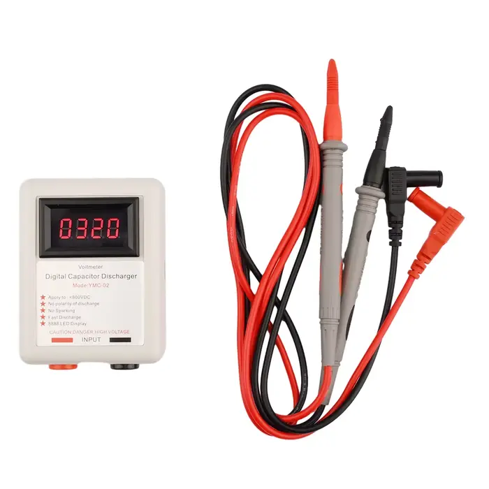 Déchargeur de condensateur numérique 800V, outil de décharge haute tension, condensateur de batterie