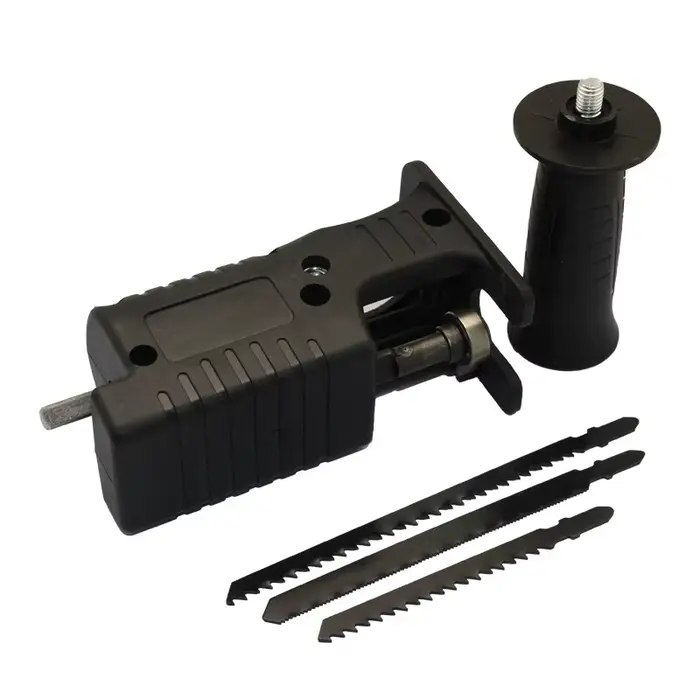 Adaptateur de perceuse à scie électrique alternative portable avec 3 lames de scie pour la découpe d