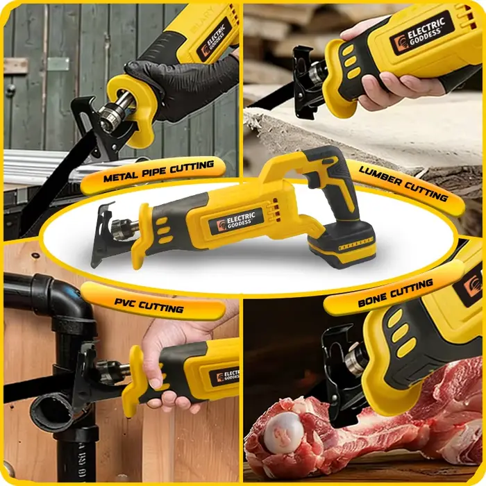 Scie alternative électrique de déesse 3000W pour la broche de batterie Dewalt 20V Outil
