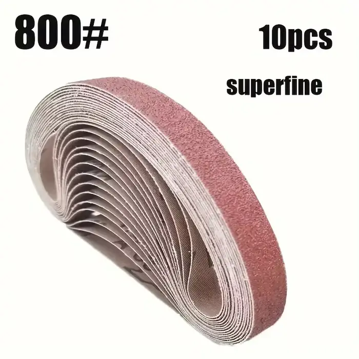 520x20mm 10 pièces 60/100/240/320/800 # Petite ponceuse à bande mini pour le meulage de l'acier inox