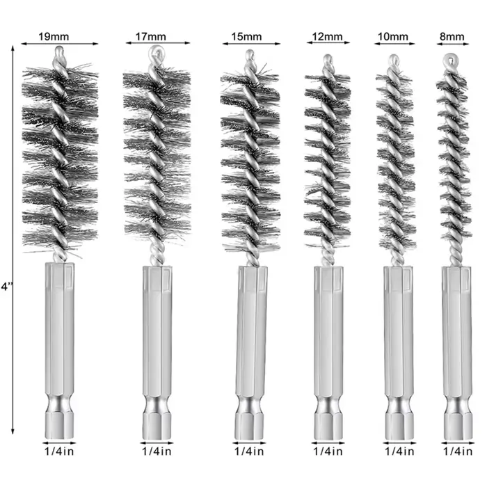 Brosse en acier inoxydable pour perceuse électrique