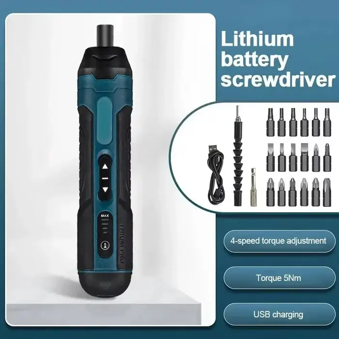 Mini tournevis électrique sans fil aste, réglage multifonction, perceuse électrique, outils de répar