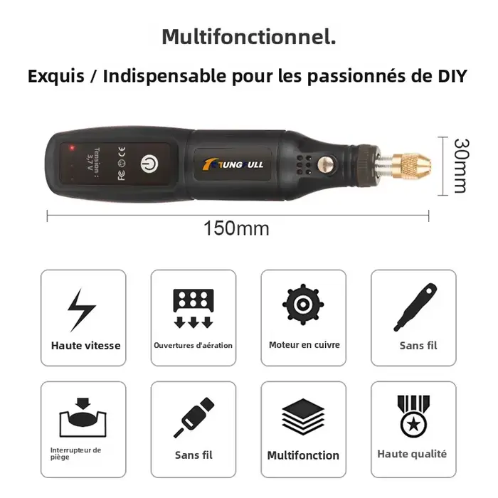 Mini-meuleuse électrique au lithium