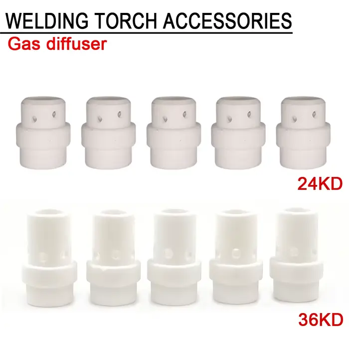 10/20pcs Consommables MIG Torche Tête Swir D'anneau de Gaz Pour Binzel MIG MAG 24KD/36KD Torche Util
