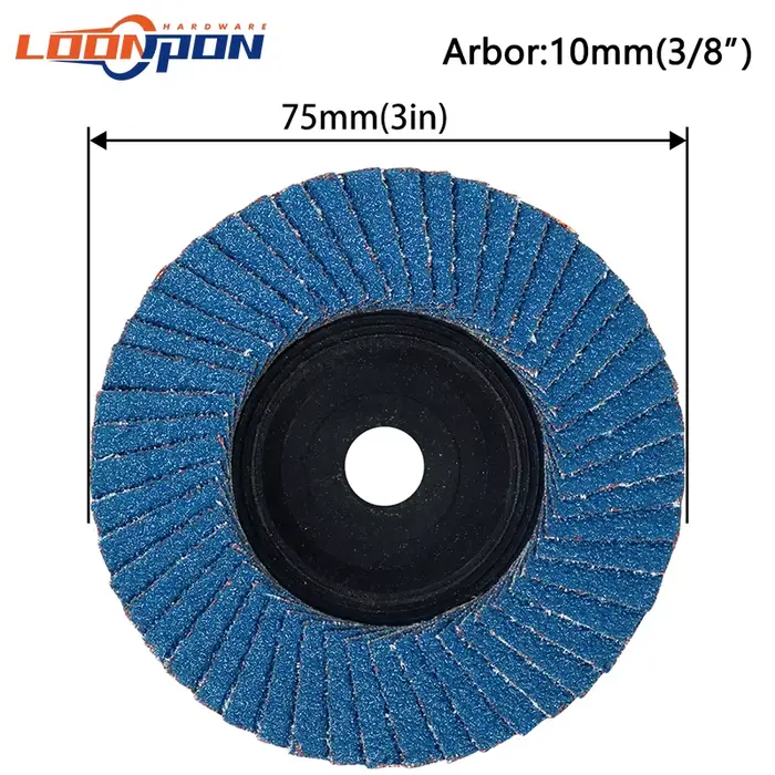 YKLP disques à lamelles 75mm meuleuses en zircone disque de ponçage Type 27 meules pour tôle d'acier