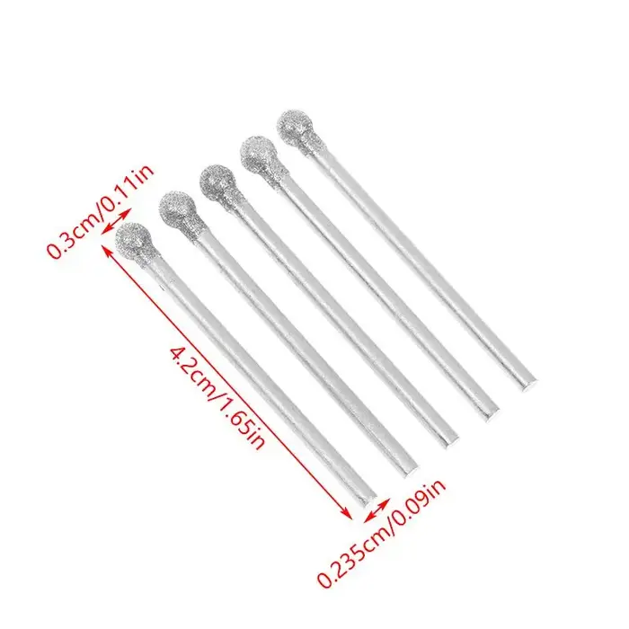 Outil de sculpture de précision pour meuleuse avec bavure ronde en diamant de 0