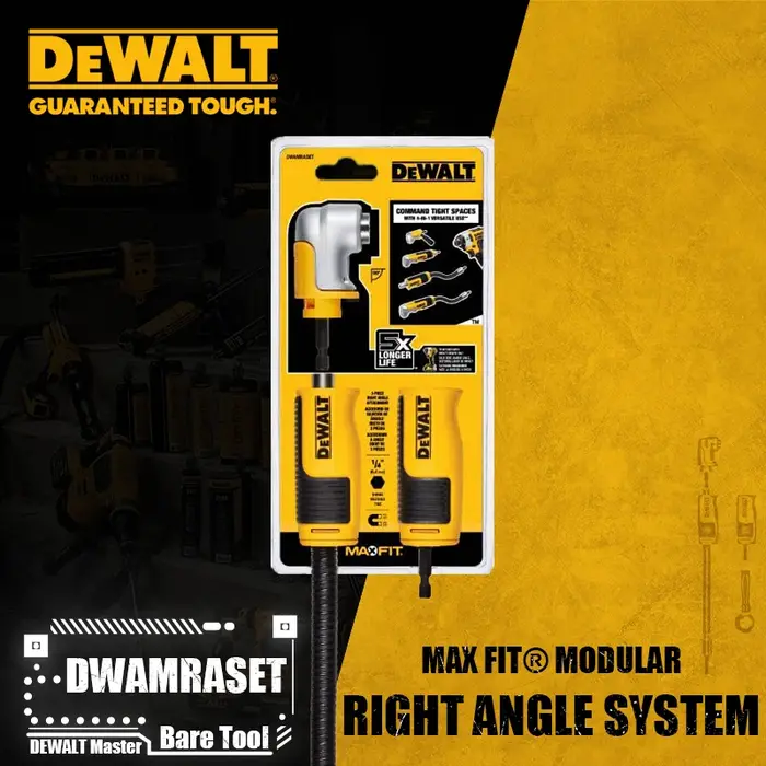 DEWALT DWAMRASET MAX FIT ® Accessoires modulaires d'outils électriques de perceuse de conducteur de système d'angle droit