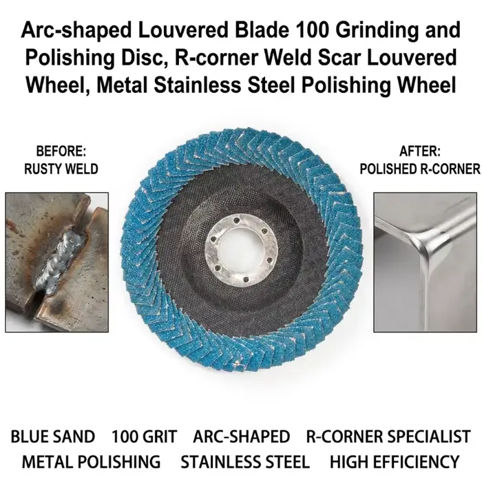 Disque à lamelles de polissage 100/115/125 mm pour meuleuse d'angle