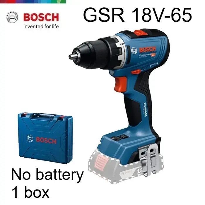 Perceuse-visseuse sans fil BOSCH GSR 18V-65 Brushless