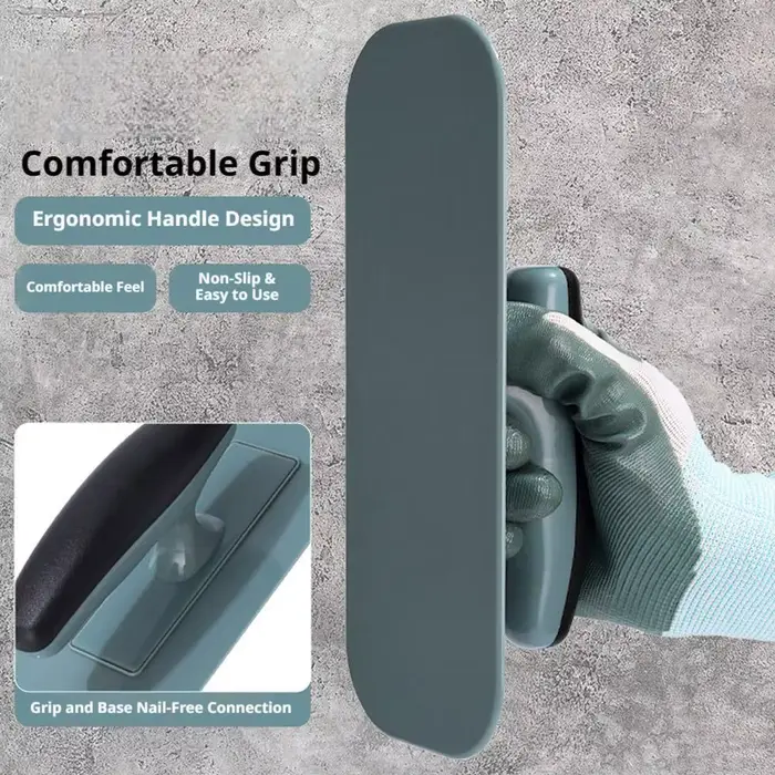Spatule à plâtre en plastique avec manche ergonomique pour le lissage et la finition des murs en plaques