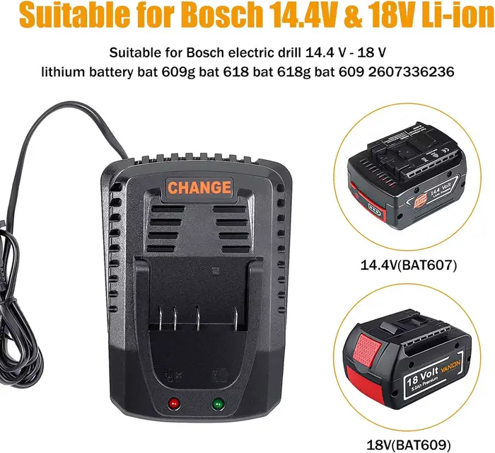 Chargeur de batterie pour outils BOSCH 18V 14.4V