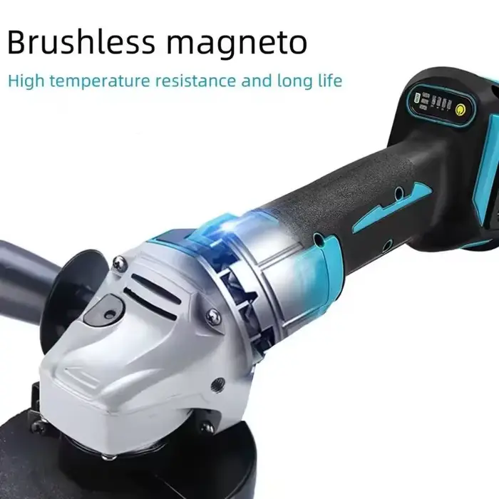 Makita – meuleuse d'angle sans balais DGA404, 125mm, batterie Li-ion, coupe sans fil, polissage, meu