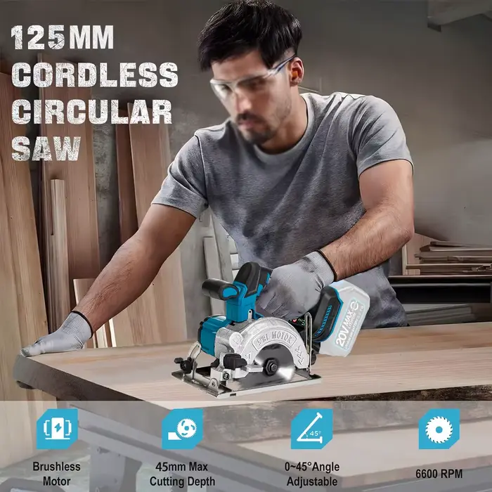 Makita-Scie circulaire électrique aste sans balais