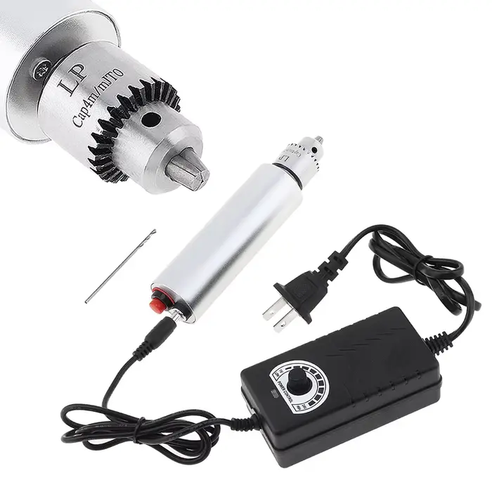 Perceuse électrique à main avec mandrin JTO et adaptateur d'alimentation réglable pour circuit imprimé