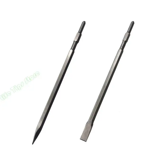 G5AB 600mm burin électrique marteau perforateur pointe rainurée ciseau plat outil à main pour béton brique mur roche accessoires
