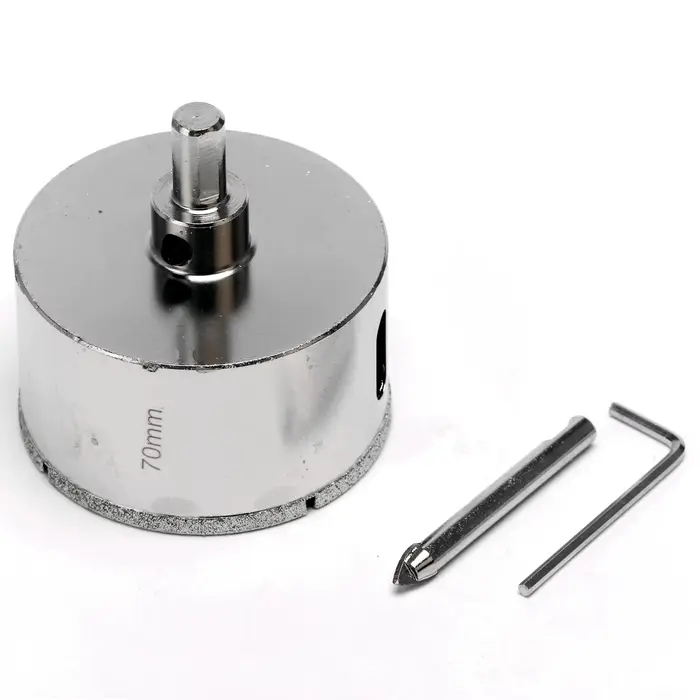 Forets de noyau de scie cloche revêtus de diamant de 18-125mm avec foret central de Position outils de maçonnerie pour carrelage de marbre de granit de verre