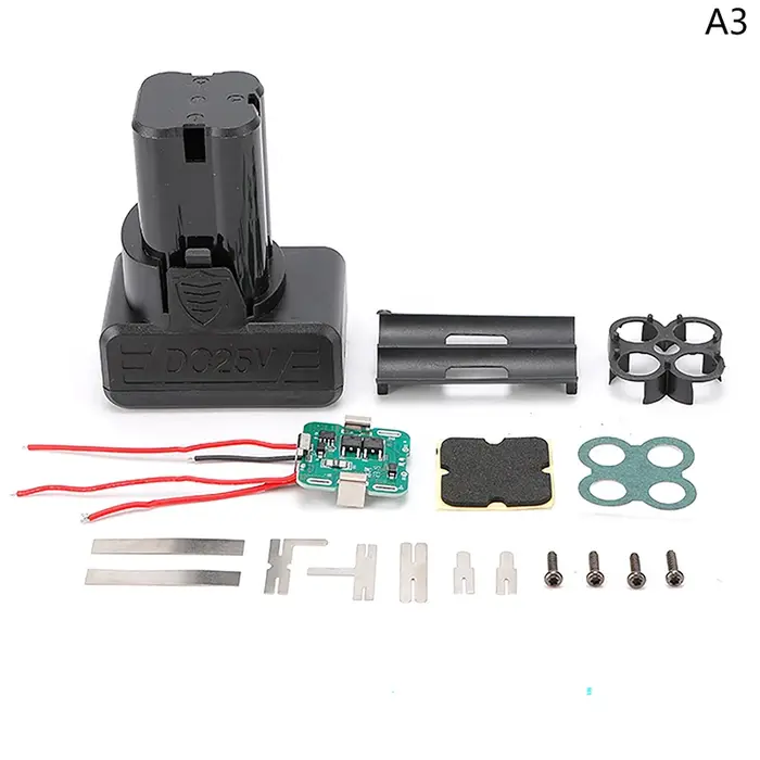 Tournevis électrique à batterie au lithium Mak 12/16.8/25V, perceuse électrique sans fil rechargeable, boîtier de batterie de grande capacité〔Nest〕