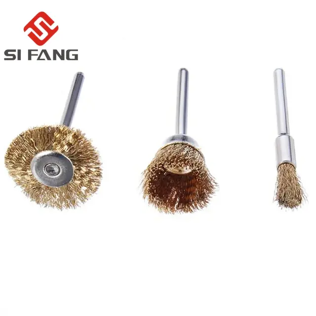 Brosse à roue métallique en acier inoxydable