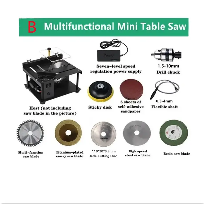 12-24V 200W scie de Table Mini
