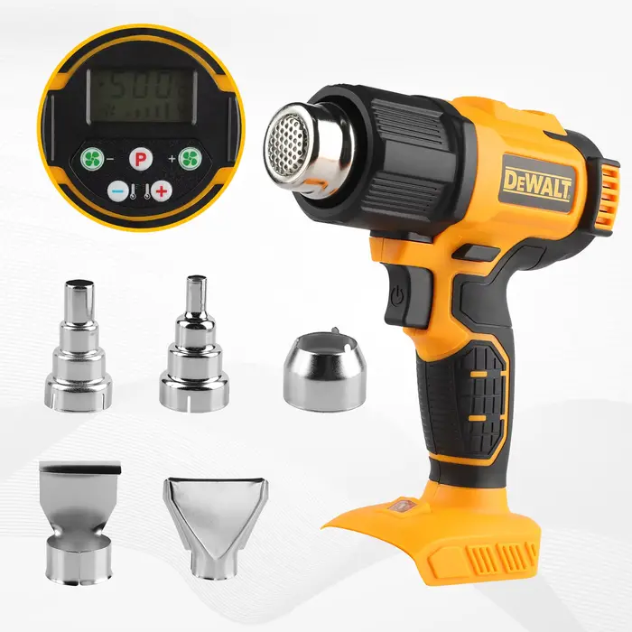 DEWALT DCE530 20V températures réglables pistolet à air chaud pistolet thermique sans fil 550 ° Outi