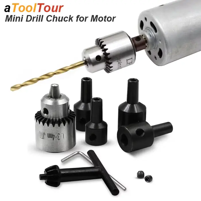 Mandrin de perceuse à Micro moteur JT0 avec clé