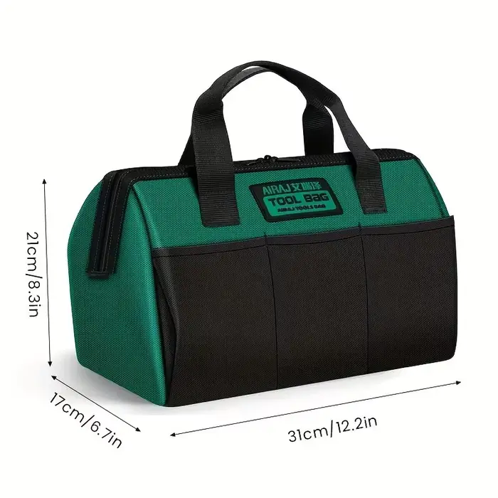 AIRAJ 13 Pouce Outil Sac Électricien Multifonctionnel Forte Durable Oxford Épaissie Bois De Stockage