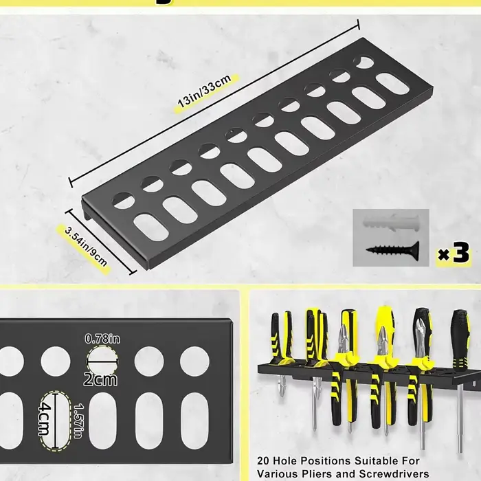 Organisateur d'outils en métal