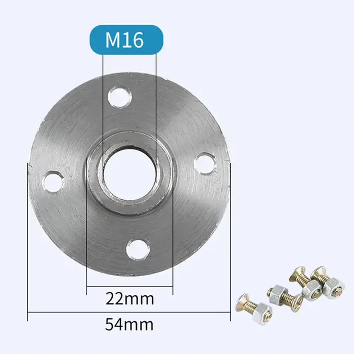 Brille M10 M14 M16 pour connecter le disque de coupe de lame de scie avec meuleuse d'angle, plaque de positionnement de lame de scie, outils électriques