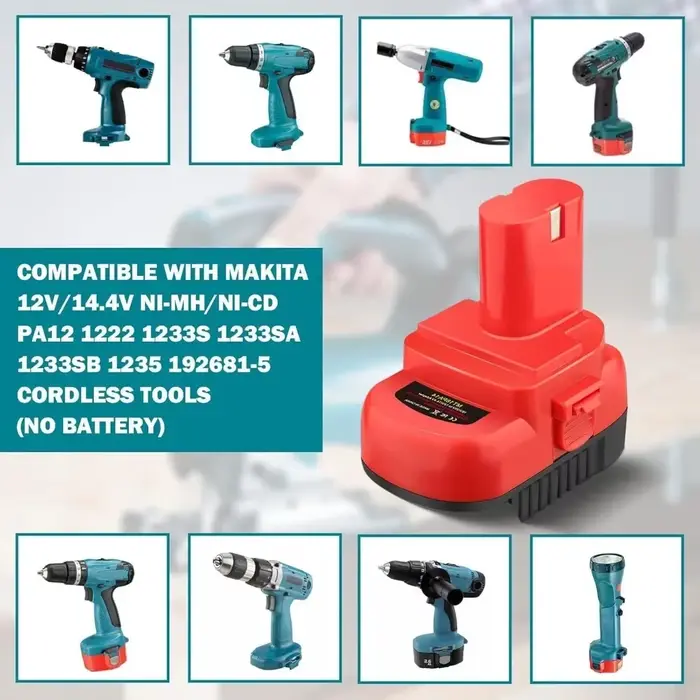 Adaptateur de batterie pour perceuse Makita 18V vers 12V