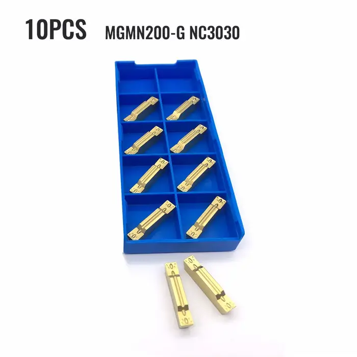 10 pièces MGMN200 rainurage carbure Inserts tour coupe tournant séparation outils ensemble métal