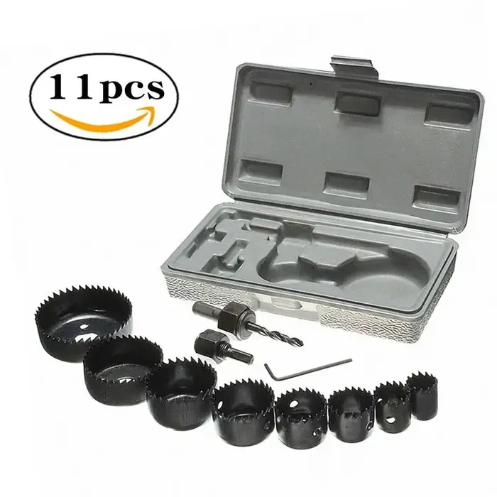 Kit de scies cloches professionnelles et durables en acier au carbone
