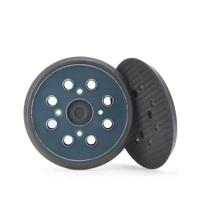 Disque de ponceuse à 8 trous, 125mm, 5 pouces, tampon arrière poli abrasif, disque de polissage pour