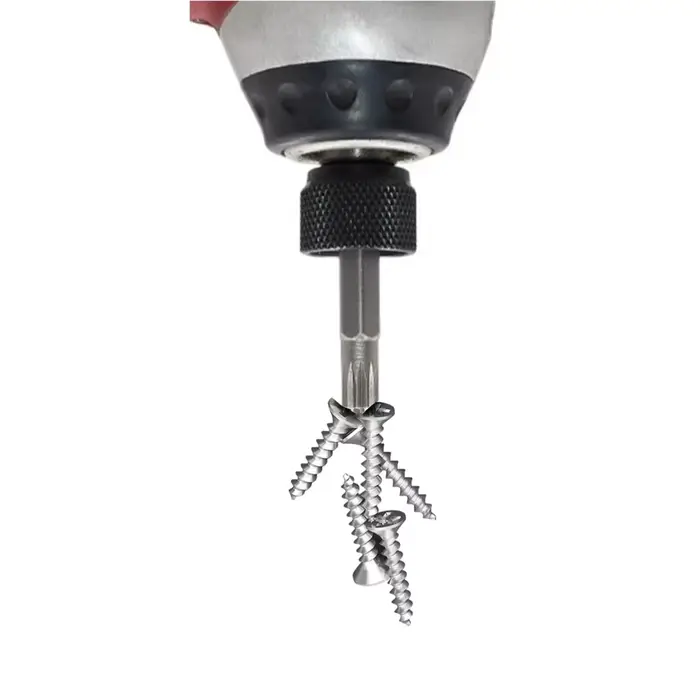 Tournevis Torx cannelé à 12 points, embout de 1/4 pouces, tige hexagonale, tête de perceuse à vent 5