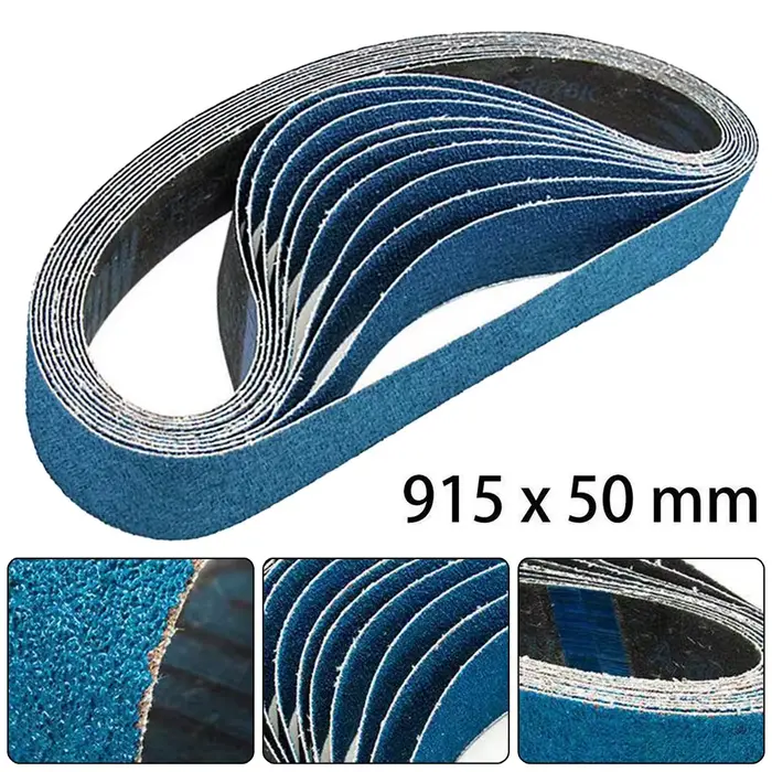 Bandes abrasives bleues 915 × 50mm