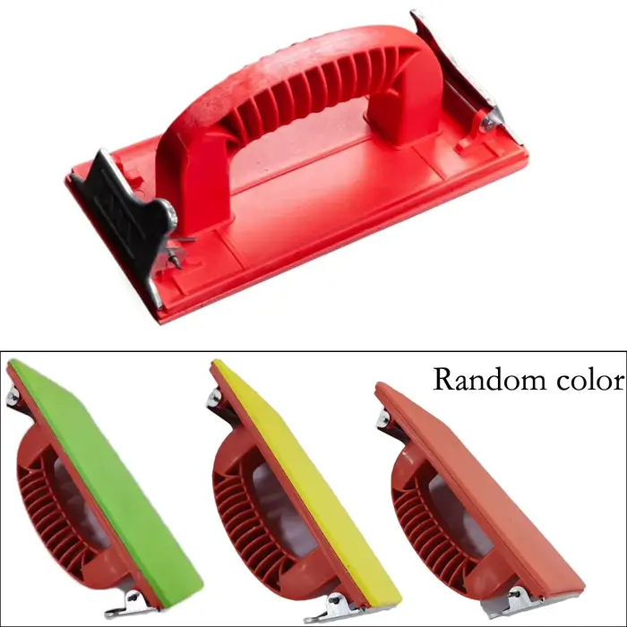 Support de papier de verre en plastique, outil de polissage de meulage, bricolage, outil abrasif pou