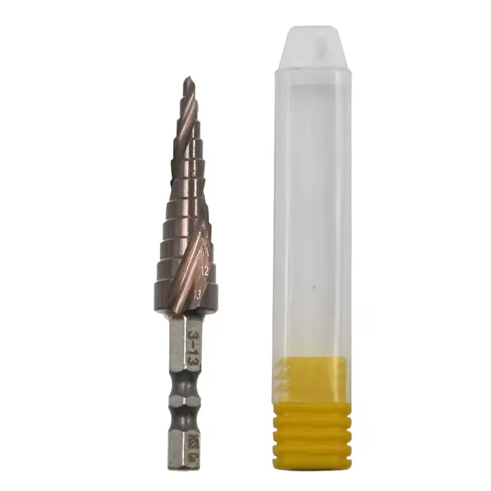 Foret étagé en acier inoxydable, M35, spirale hexagonale, 3-13mm, asile alt contenant, ouvre-trou, C