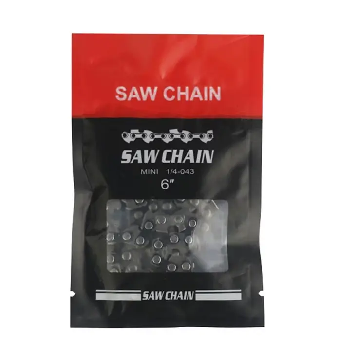 Chaînes de tronçonneuse métalliques polyvalentes de 6/8 pouces, pièces de rechange pour scies électr