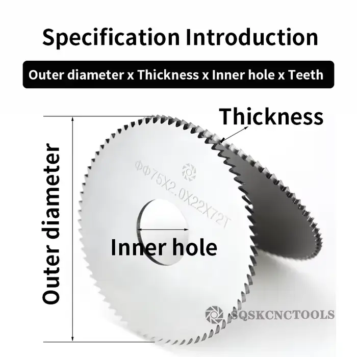 Lame de fraisage en acier au tungstène