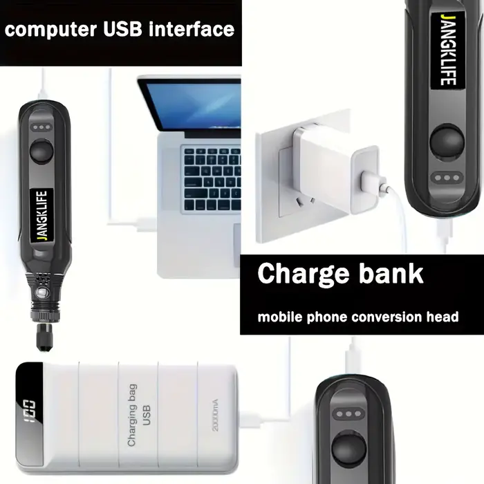 USB Sans Fil Outil Rotatif Kit Bois Gravure Stylo BRICOLAGE Pour Bijoux En Métal Verre Mini Perceuse Sans Fil
