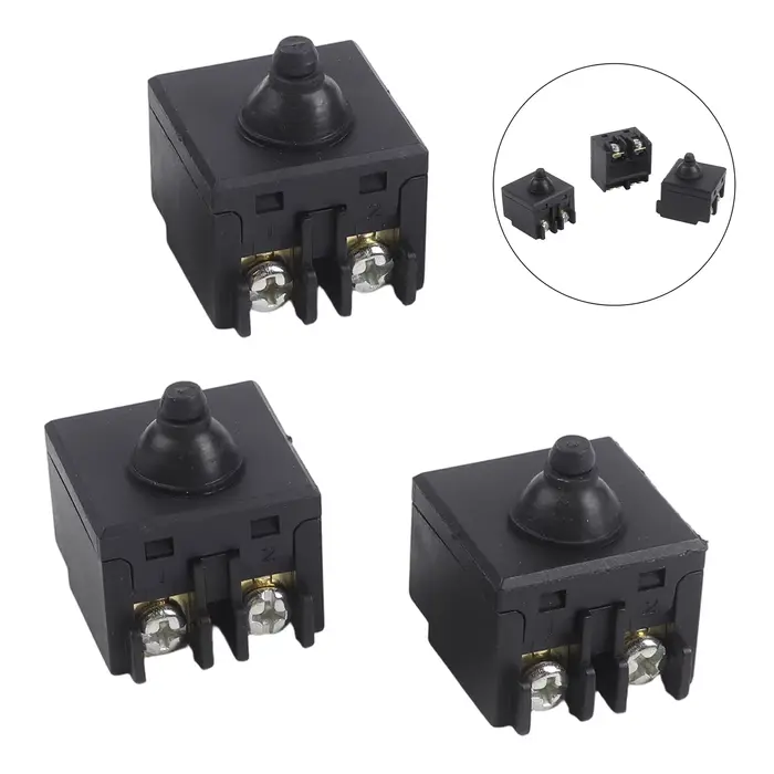 3 interrupteurs à bouton-poussoir de remplacement pour meuleuse d'angle Bosch GWS6100, pièces compat