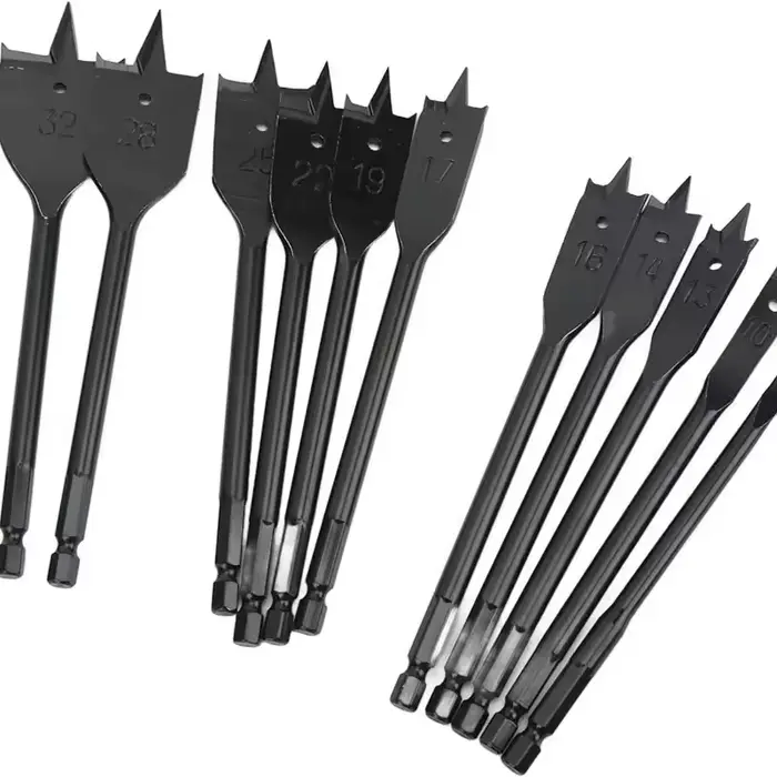 Jeu de forets à pelle, forets plats
