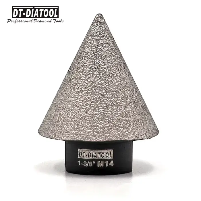 Mèches de diamant brasées sous vide, trou de finition 35mm M14 chanfrein de biseauté, marbre céramiq