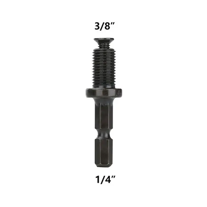 Adaptateur de mandrin de perceuse, tige hexagonale à filetage mâle 1/2 3/8 "pour empêcher le mandrin